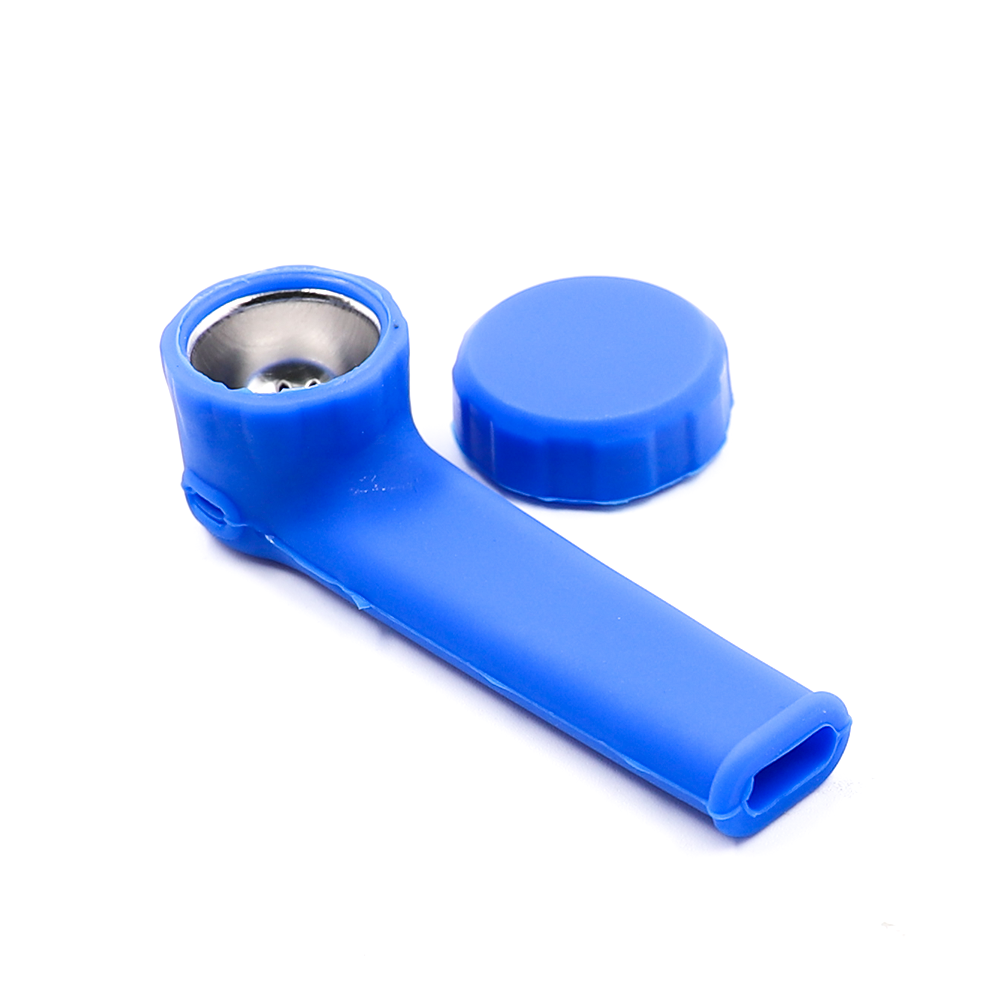PIPE - SILICONE WITH CAP DARK BLUE The Bong Shop