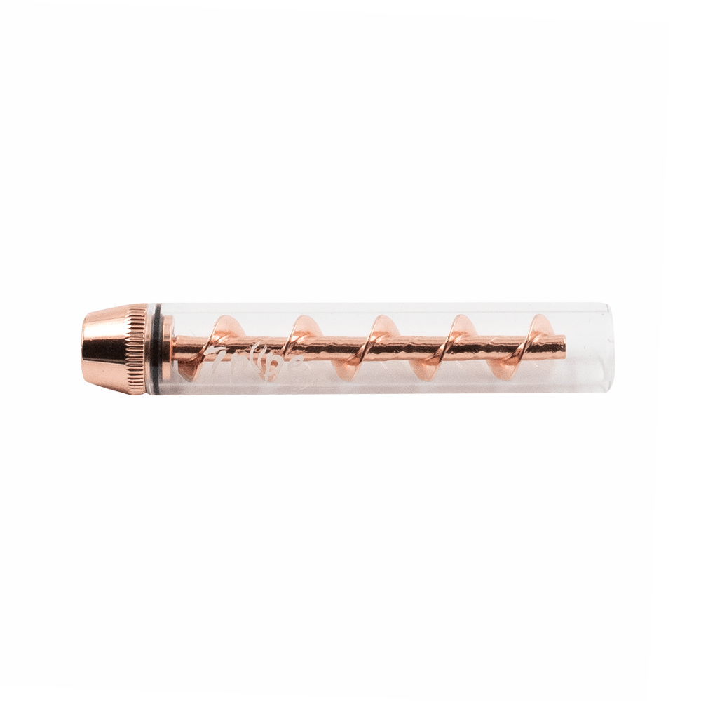 PIPE- GLASS TWIST PIPE - ROSE GOLD Puffco