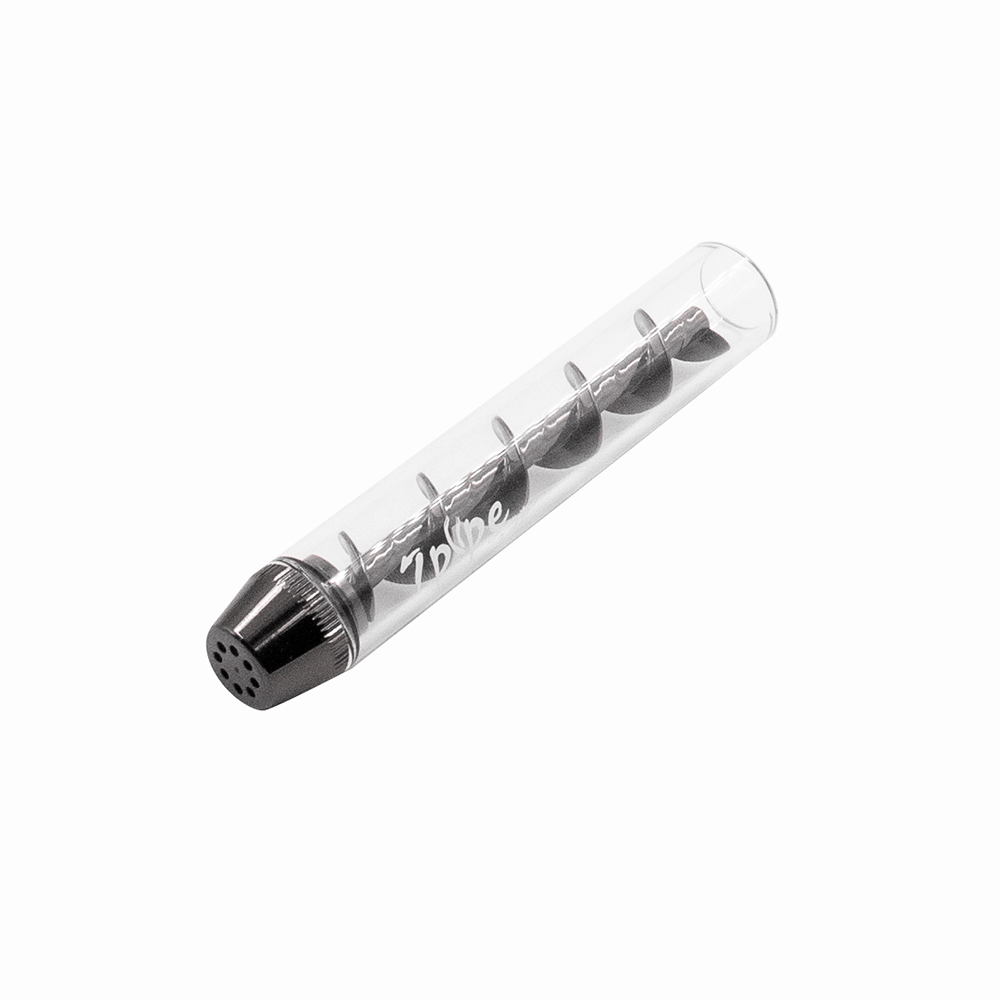 PIPE- GLASS TWIST PIPE - BLACK Puffco