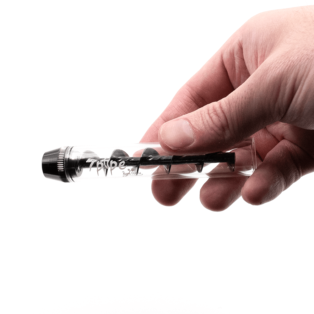 PIPE- GLASS TWIST PIPE - BLACK Puffco