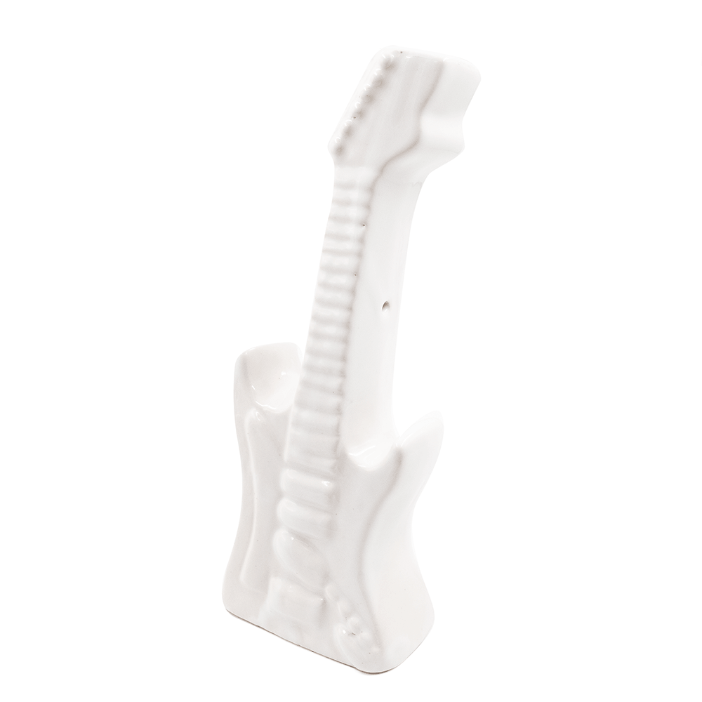 Guitar Ceramic Bong - White The Bong Shop