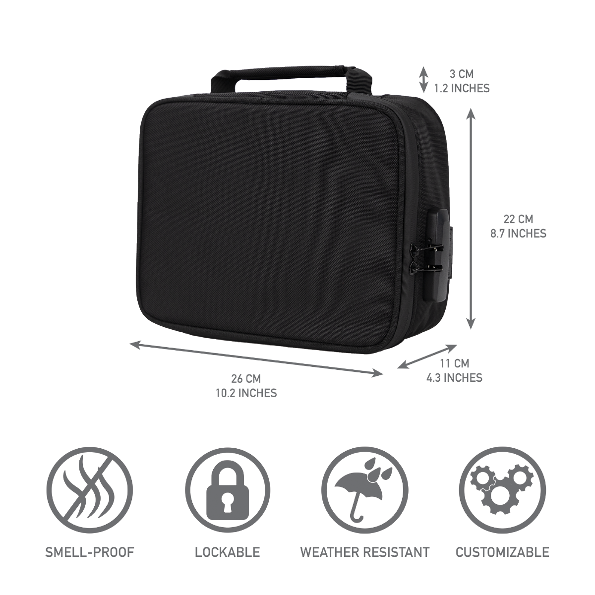 Smellproof & Lockable DL Case DL Bags