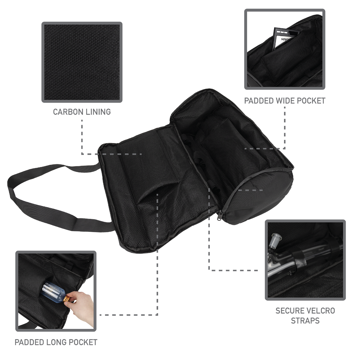 Smellproof & Lockable DL Cylinder Bag DL Bags