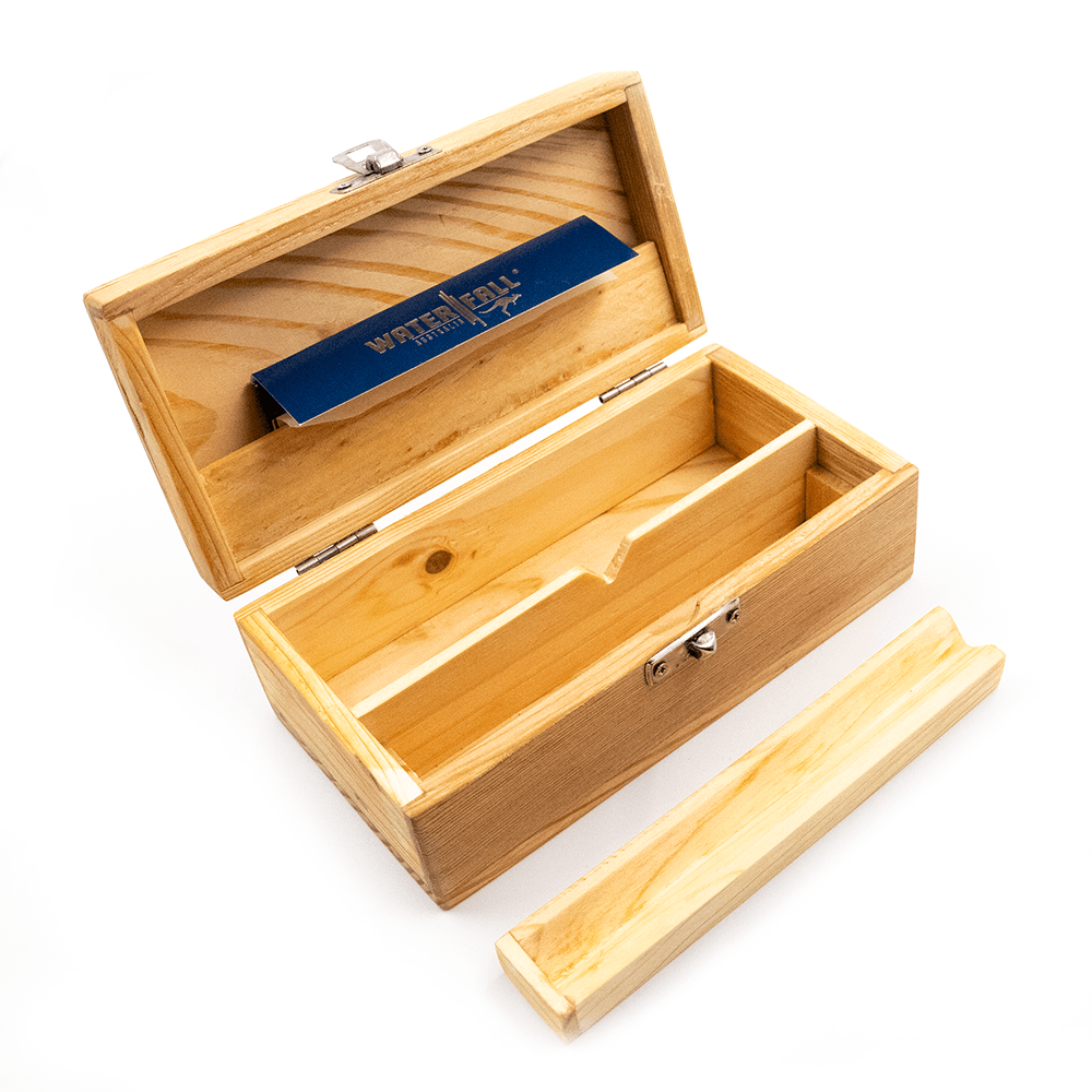 Waterfall Recycled Wood Rolling Box - Medium Waterfall