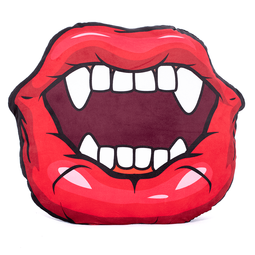 PILLOW - VAMP MOUTH 55cm X 60cm WAKE N BAKE Wake 'n' Bake