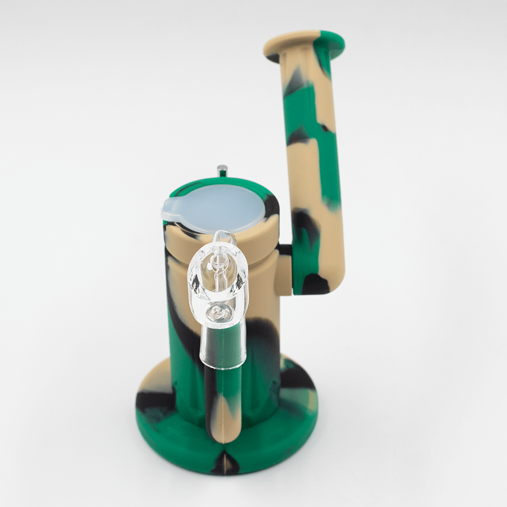 Steel Dab Silicone Bong - Camo Planet X
