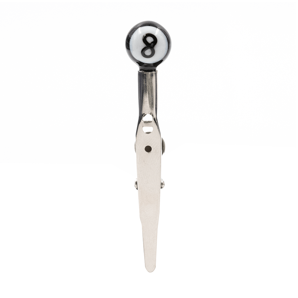 Roach Clip - 8 Ball Glass The Bong Shop