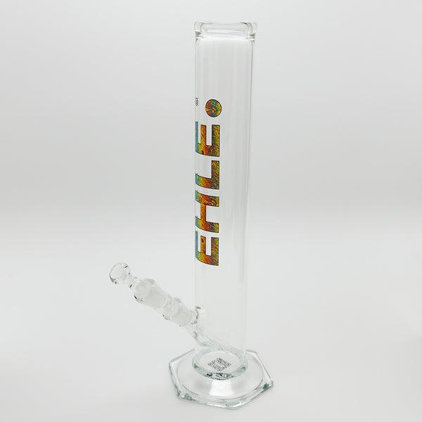 EHLE - Cylinder Straight Glass Bong - Psychedelic EHLE