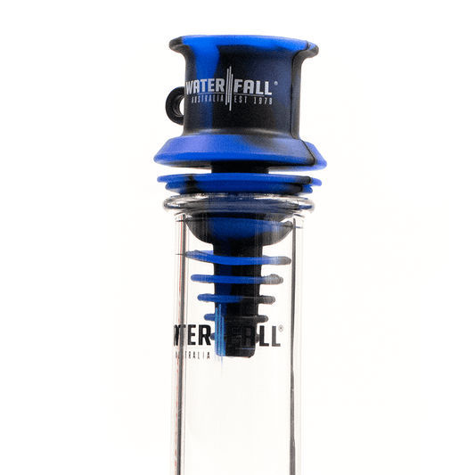 Gobdom Silicone Mouthpiece - Blue/Black Waterfall
