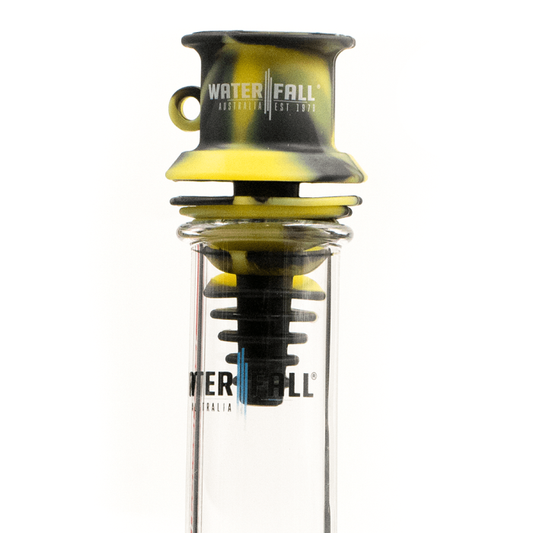 Gobdom Silicone Mouthpiece - Yellow/Black Waterfall