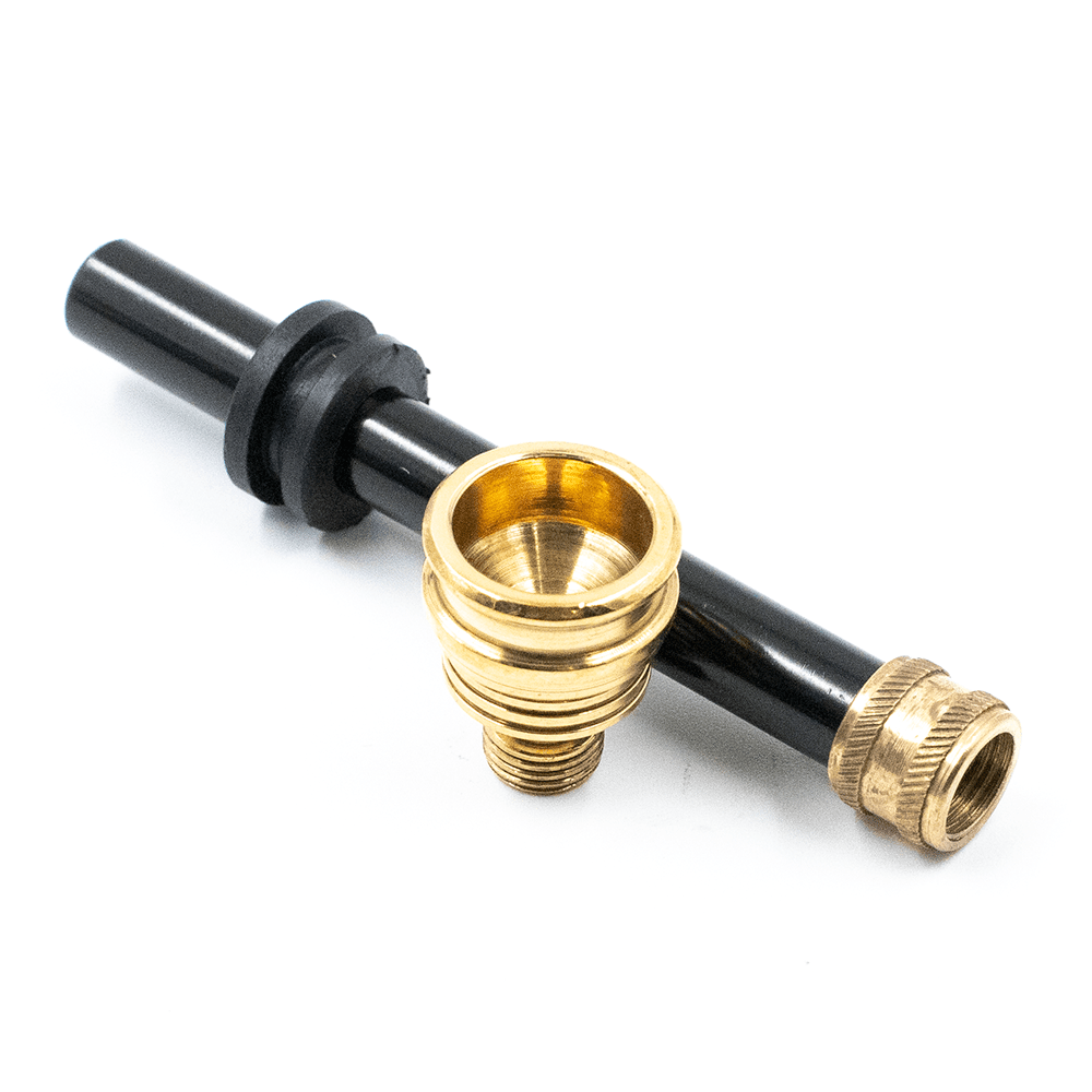 STEM KIT- 8cm STANDARD ANOD W/BRASS SCREW-IN CONE AND COLLAR Waterfall
