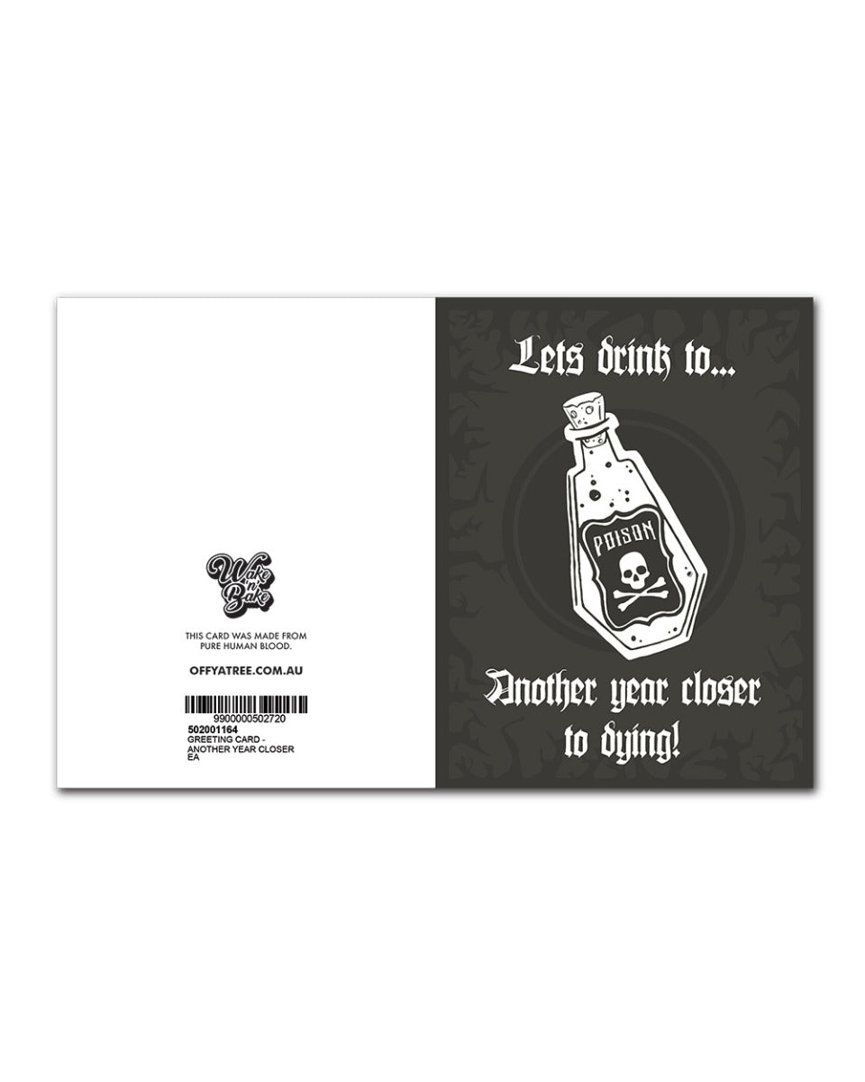 WAKE 'N' BAKE | ANOTHER YEAR CLOSER TO DYING GREETING CARD Wake 'n' Bake