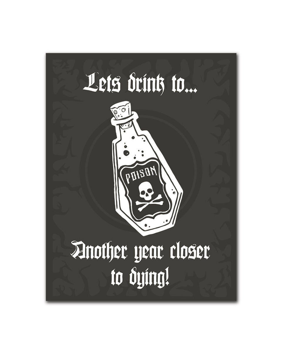 WAKE 'N' BAKE | ANOTHER YEAR CLOSER TO DYING GREETING CARD Wake 'n' Bake