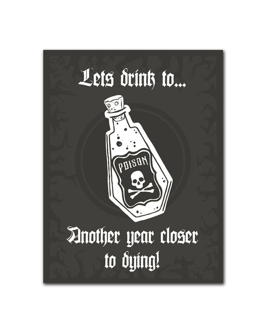 WAKE 'N' BAKE | ANOTHER YEAR CLOSER TO DYING GREETING CARD Wake 'n' Bake