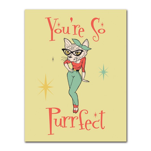 WAKE 'N' BAKE | YOU'RE SO PURRFECT GREETING CARD Wake 'n' Bake