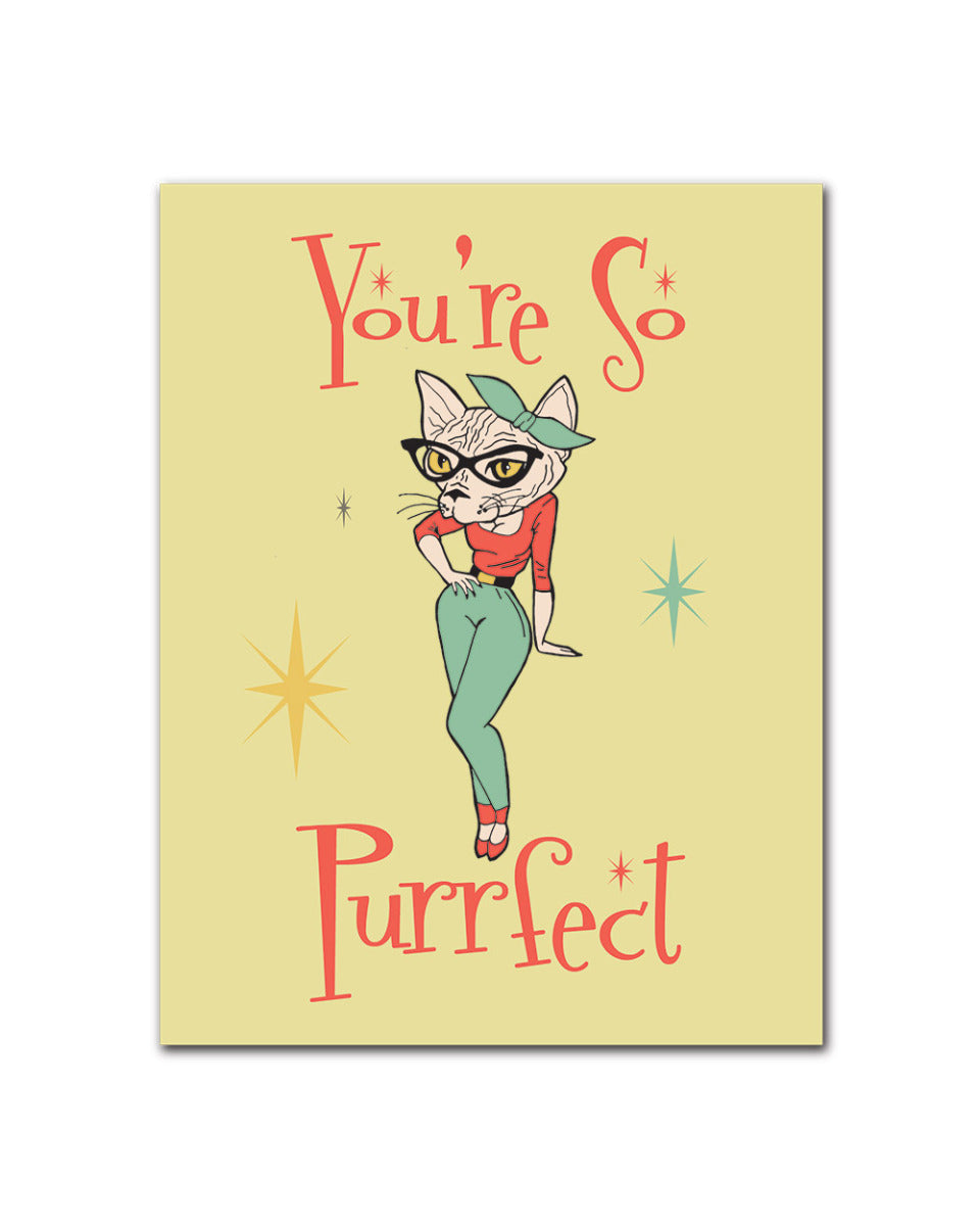 WAKE 'N' BAKE | YOU'RE SO PURRFECT GREETING CARD Wake 'n' Bake