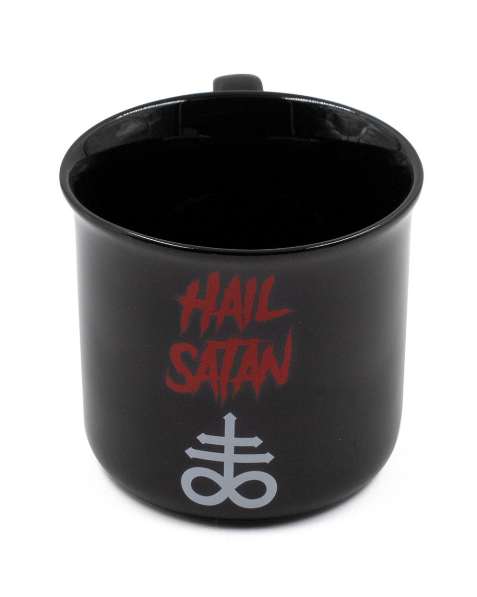 Hail Satan Black Mug Wake 'n' Bake