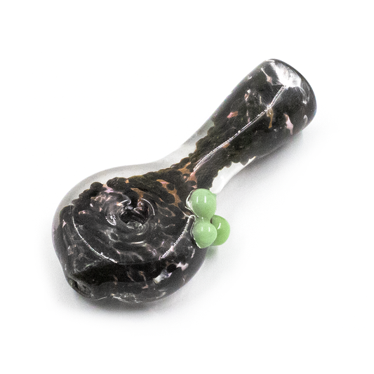 GLASS PIPE- DOUNUT INNER BLUE TO GREEN W/3 BUMPS #31 The Bong Shop
