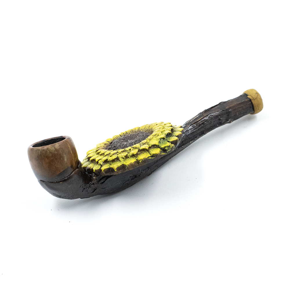 PIPE - SUN FLOWER HAND CRAFTED 12cm The Bong Shop