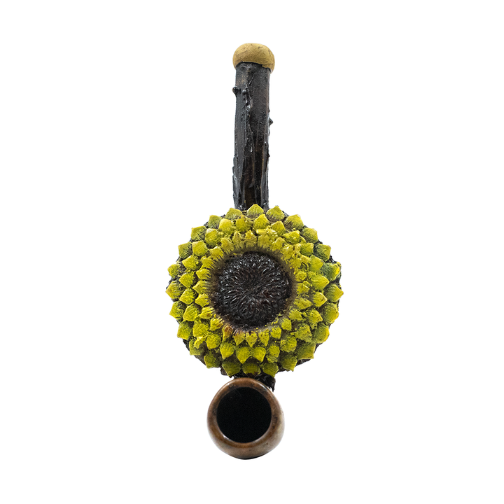 PIPE - SUN FLOWER HAND CRAFTED 12cm The Bong Shop