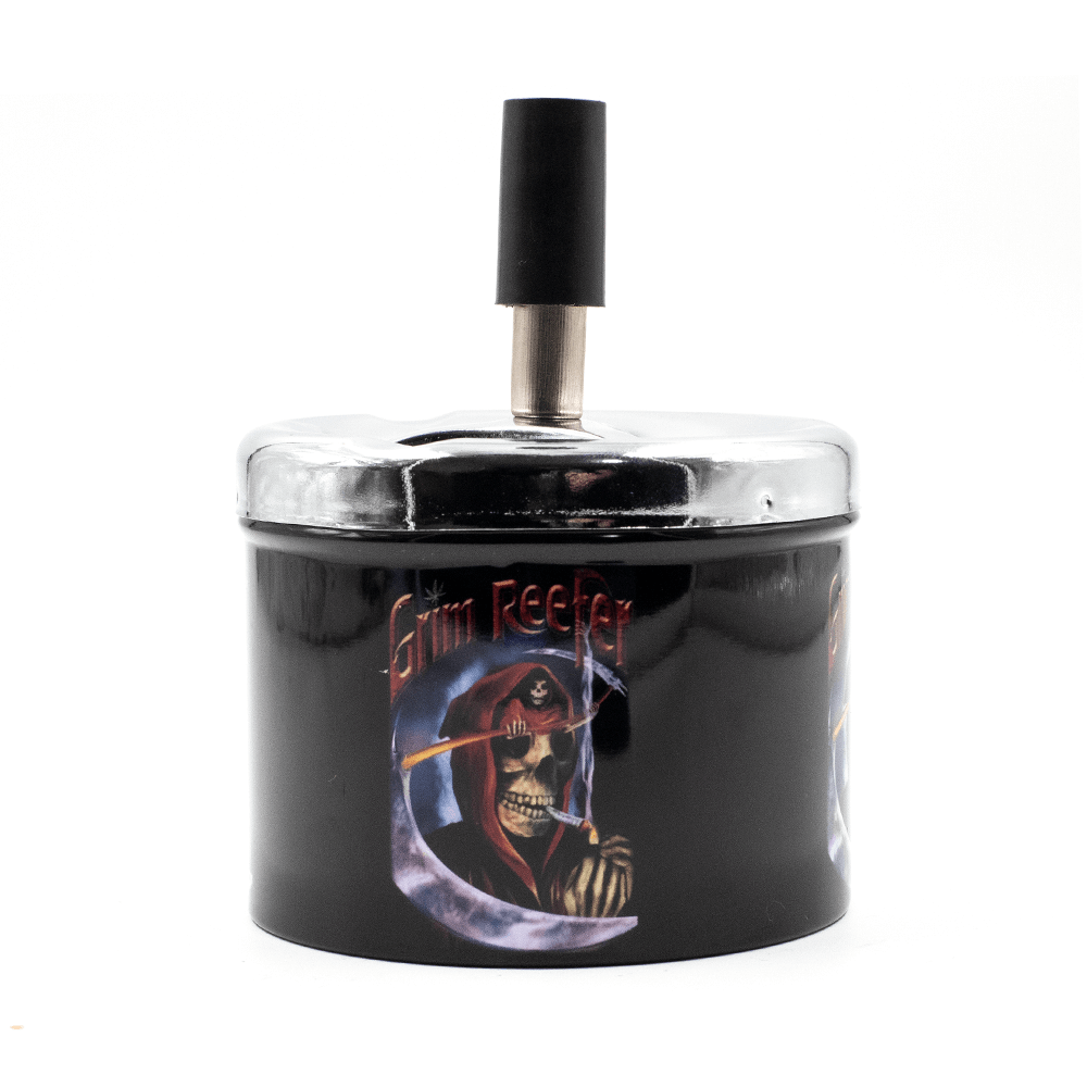 PUSH SPIN ASHTRAY - GRIM REAPER The Bong Shop