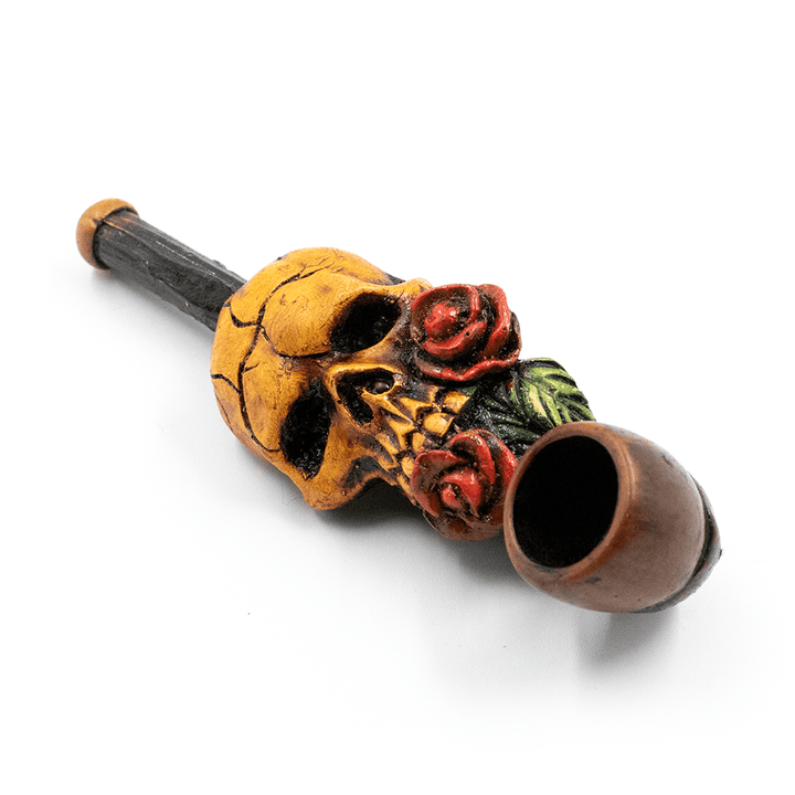 PIPE - ROSE SKULL HAND CRAFTED 12cm The Bong Shop