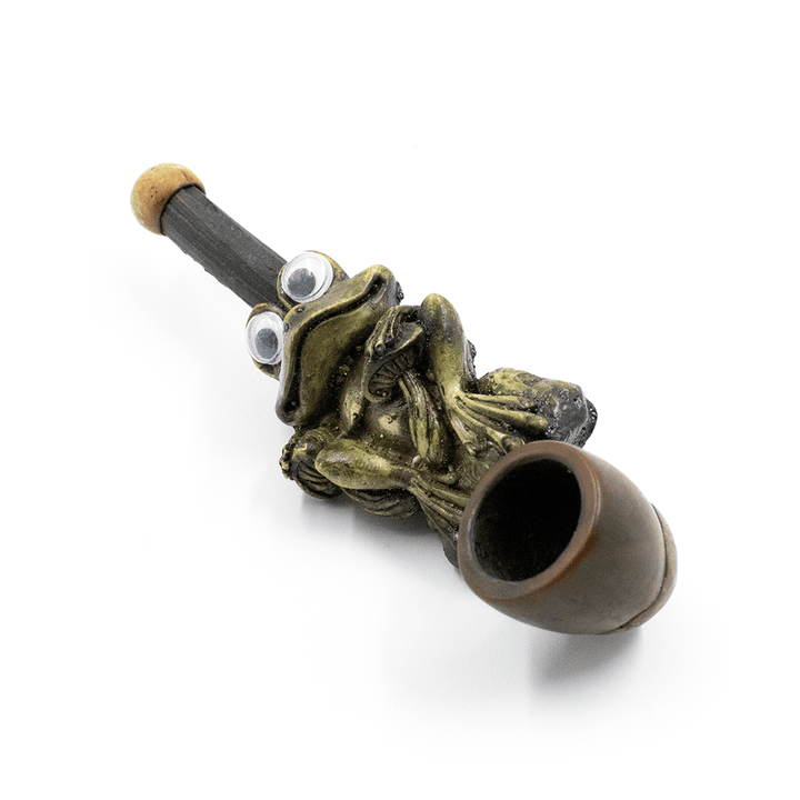 PIPE - SITTING FROG HAND CRAFTED 12cm The Bong Shop