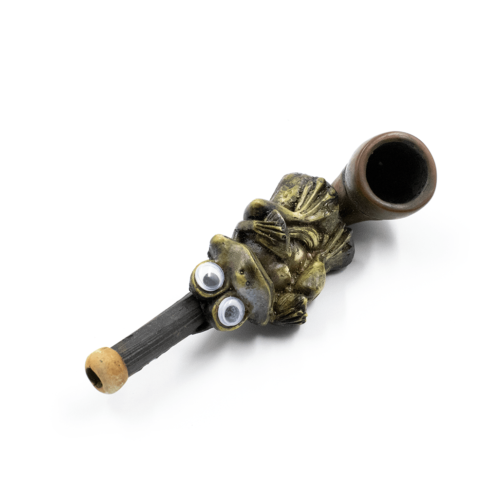 PIPE - SITTING FROG HAND CRAFTED 12cm The Bong Shop