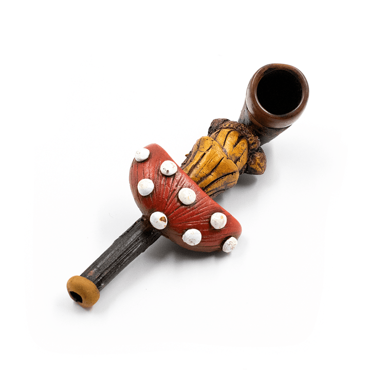 PIPE - RED SHROOM HAND CRAFTED 12cm The Bong Shop