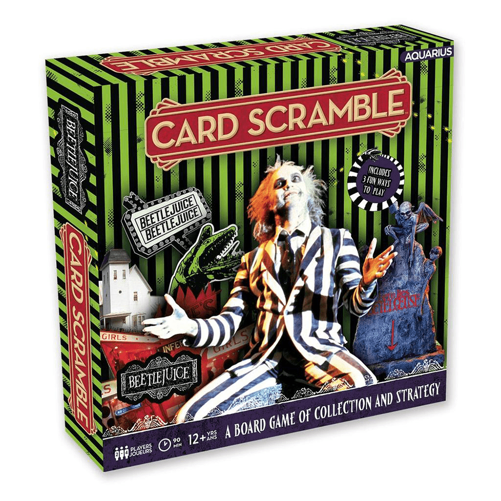 Games - Beetlejuice Card Scramble Bubblegum Stuff