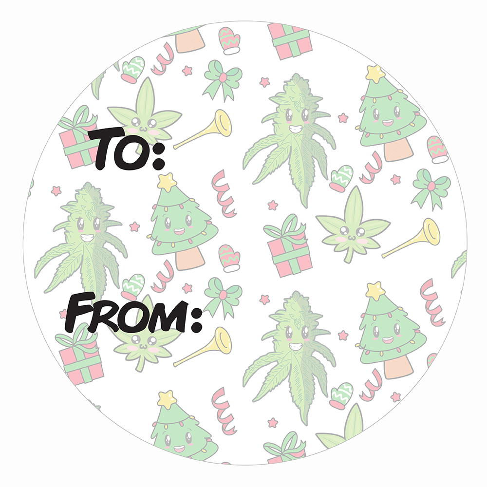 WAKE 'N' BAKE | 24 PACK OF 420 XMAS STICKERS Wake 'n' Bake