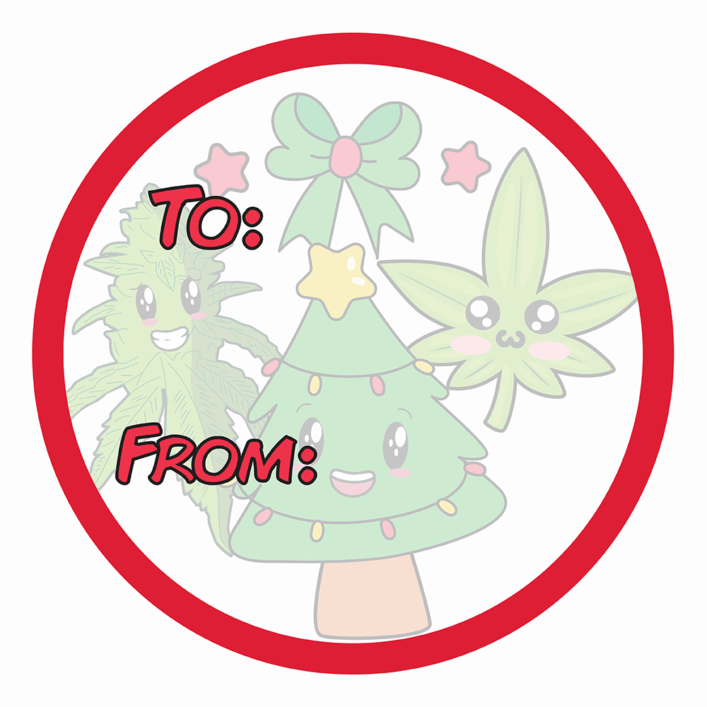 WAKE 'N' BAKE | 24 PACK OF 420 XMAS STICKERS Wake 'n' Bake