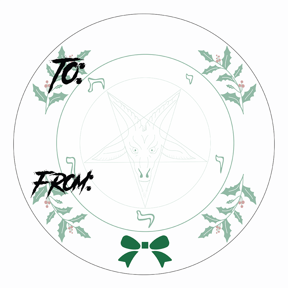 WAKE 'N' BAKE | 24 PACK OF SATANIC XMAS STICKERS Wake 'n' Bake