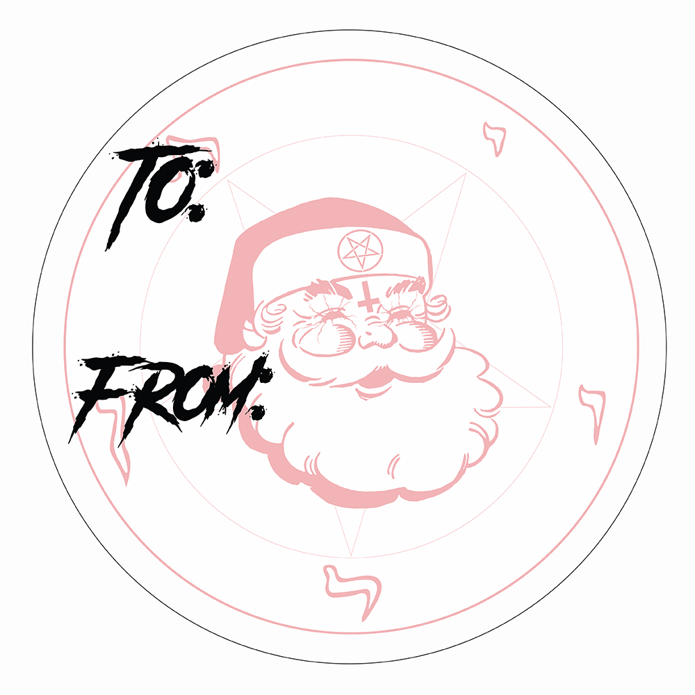 WAKE 'N' BAKE | 24 PACK OF SATANIC XMAS STICKERS Wake 'n' Bake