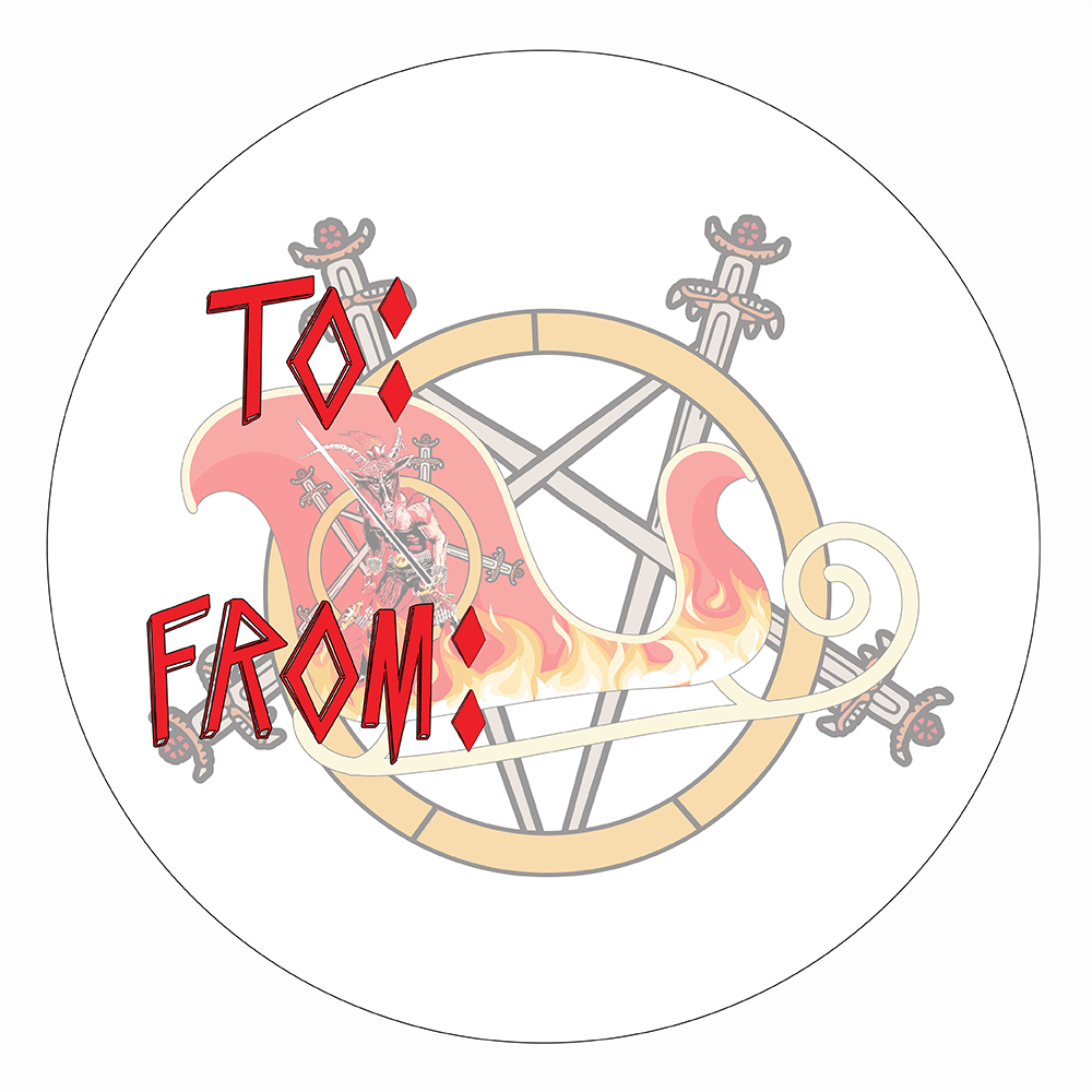 WAKE 'N' BAKE | 24 PACK OF SATANIC XMAS STICKERS Wake 'n' Bake