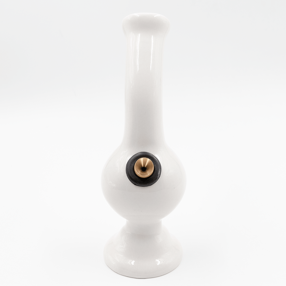 Elbow Bubble Ceramic Bong - White The Bong Shop