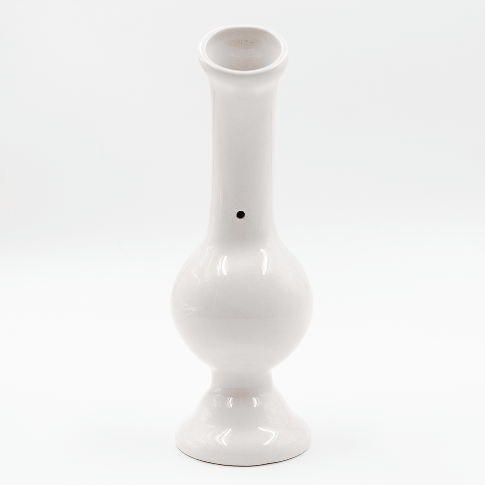 Elbow Bubble Ceramic Bong - White The Bong Shop