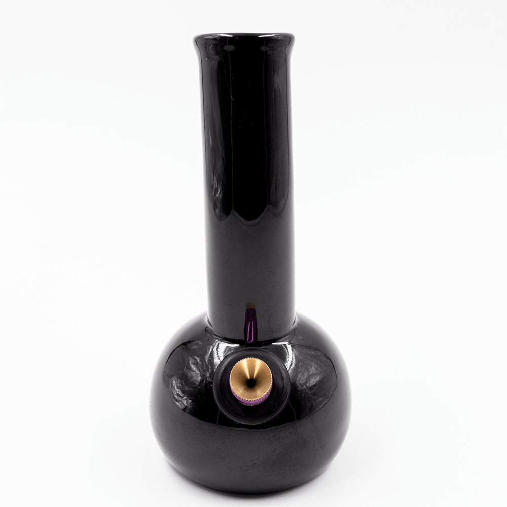 Hemisphere Ceramic Bong - Black Waterfall
