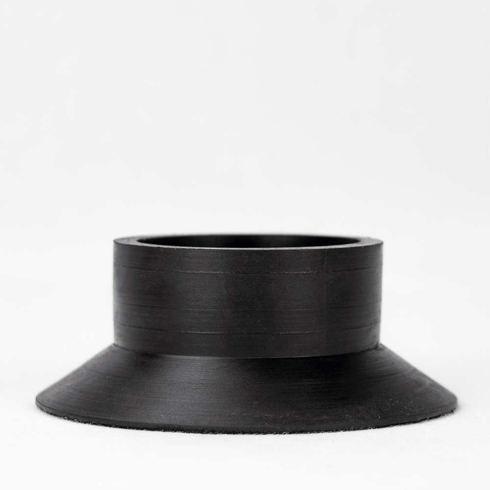 50mm Plain Black Rubber Base The Bong Shop