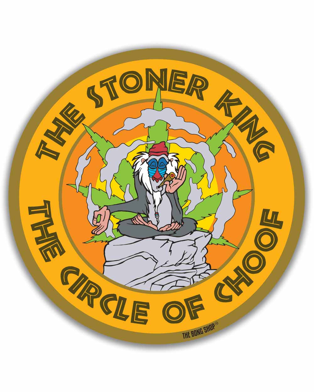 STICKER - STONER KING TBS The Bong Shop