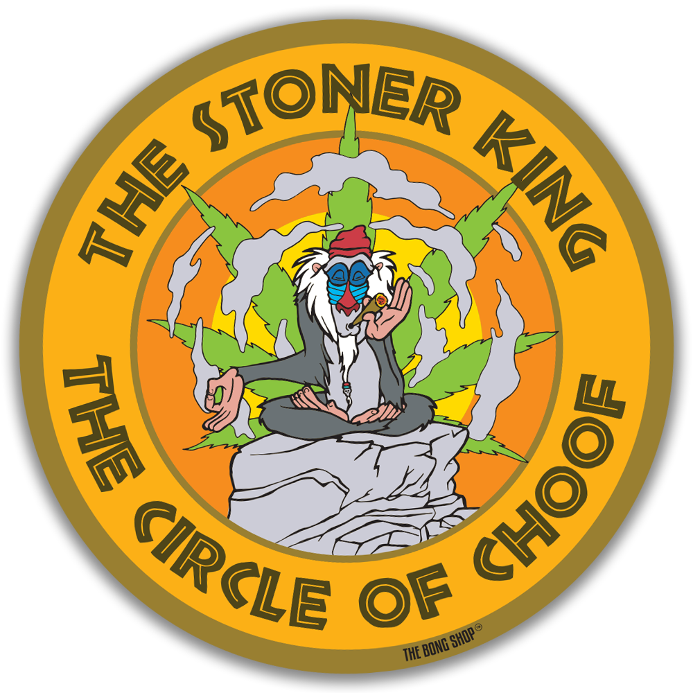 STICKER - STONER KING TBS The Bong Shop