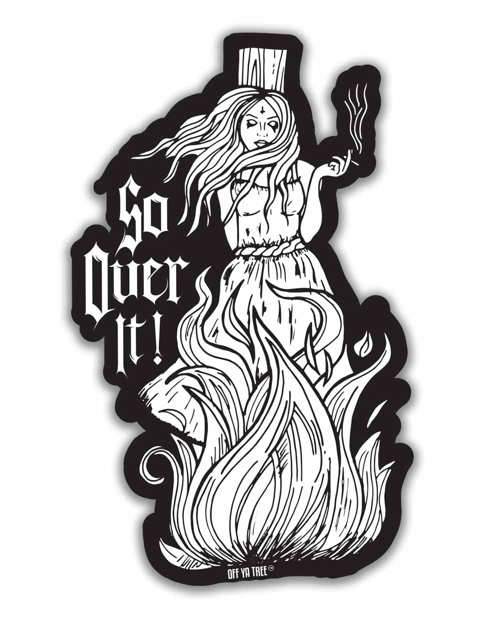 STICKER - OVER IT OYT Off Ya Tree