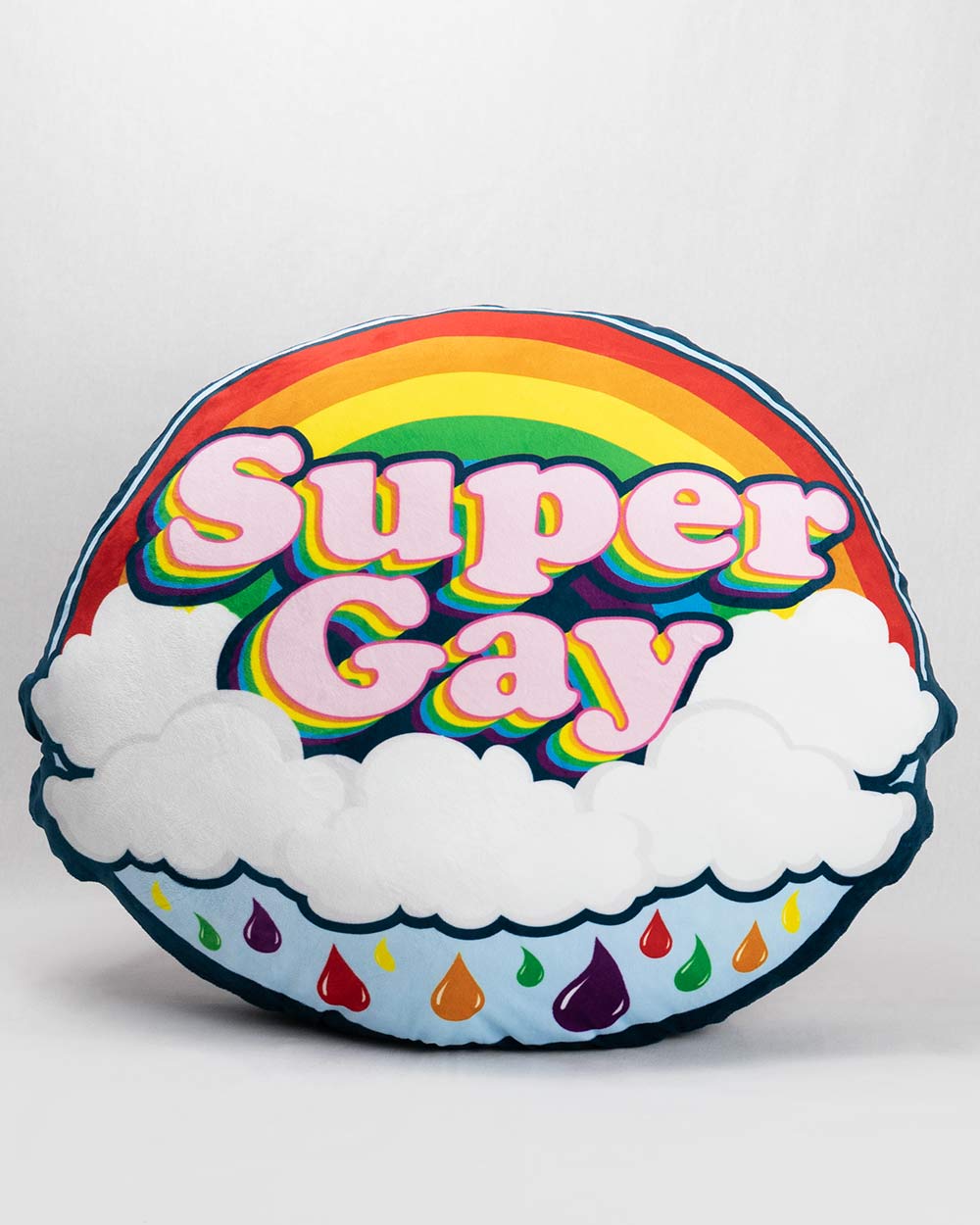 PILLOW - SUPER GAY ROUND 60x60cm WAKE N BAKE Wake 'n' Bake