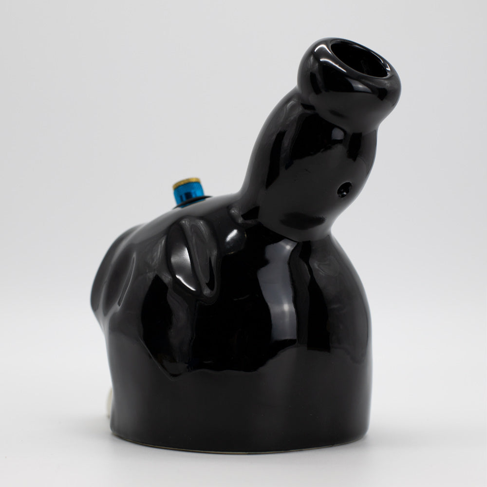 Black Neck Skull Ceramic Bong Planet X