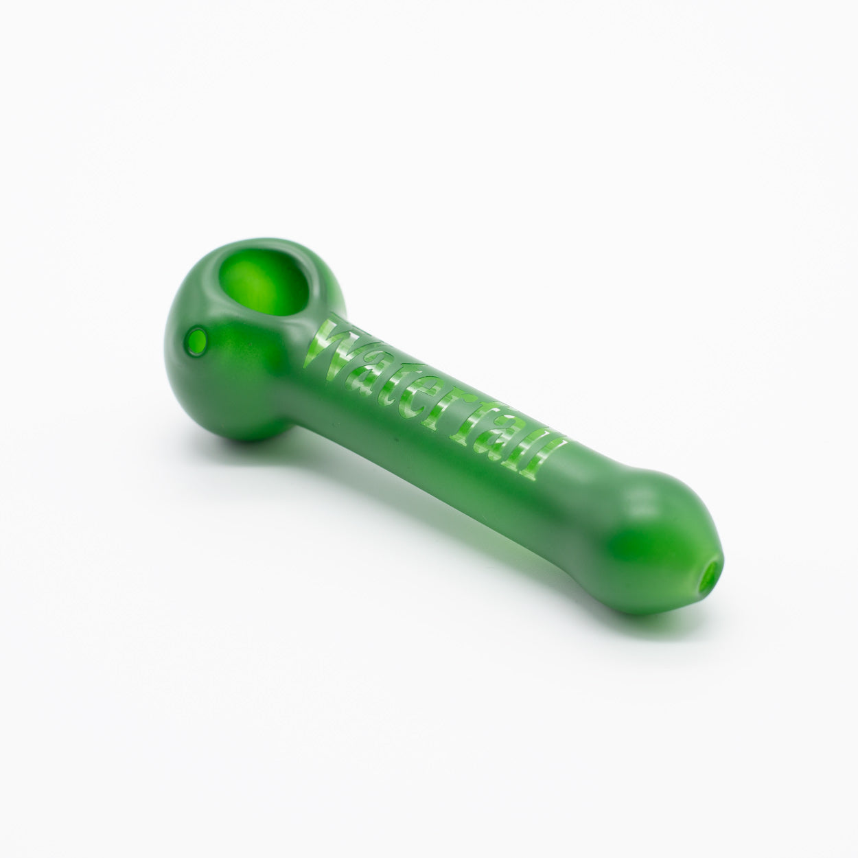 PIPE - GLASS DARK GREEN WATERFALL BRANDED Waterfall