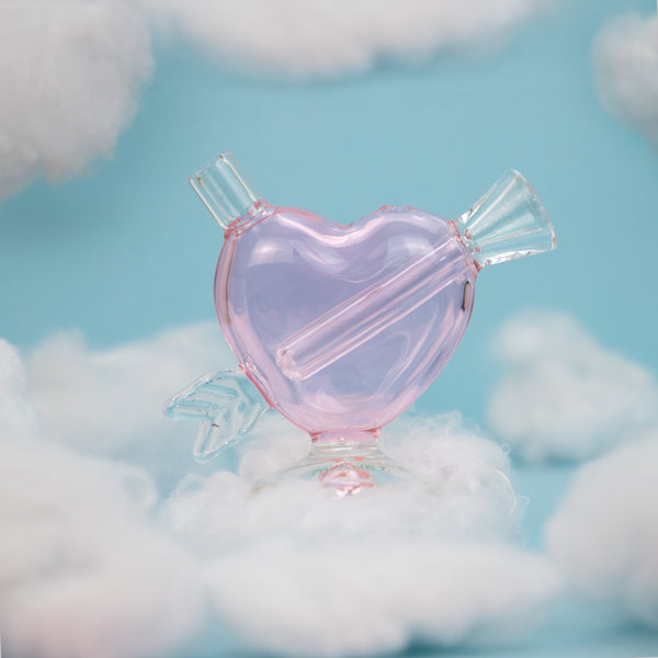 Cupids Heart-Shaped Pink Bubbler Planet X