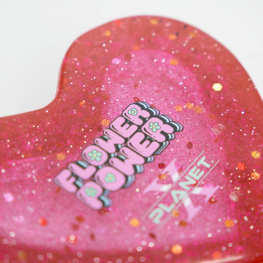 Pink Heart-Shaped Resin Ashtray Planet X