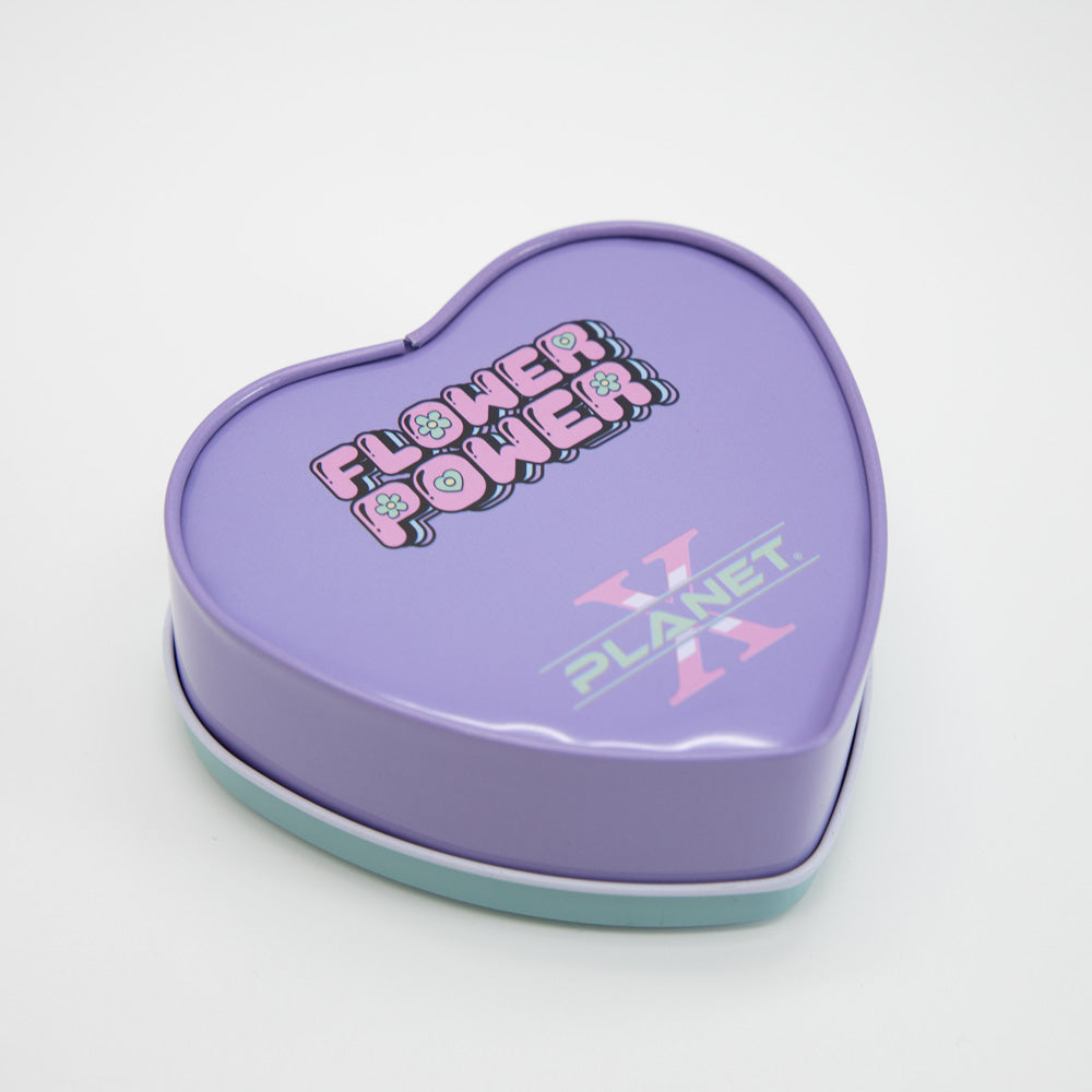 Alien Heart-Shaped Metal Tin Planet X