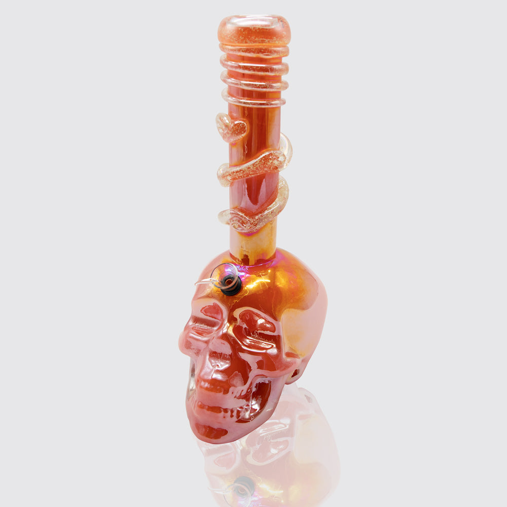 Death Skull Bong - Orange Planet X