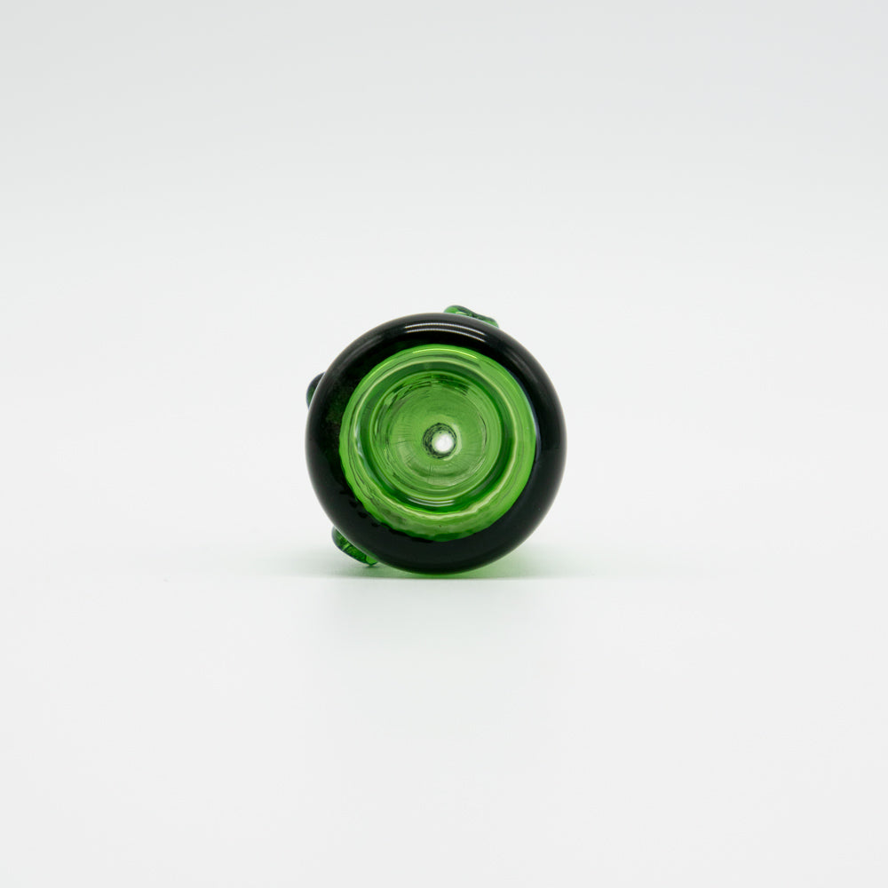 Tiki Skull Glass Cone - Green (18mm) The Bong Shop